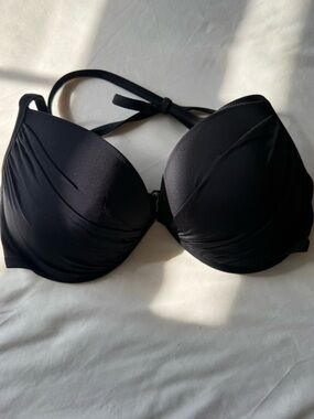 Shade & Shore Black Padded Halter Bikini Top